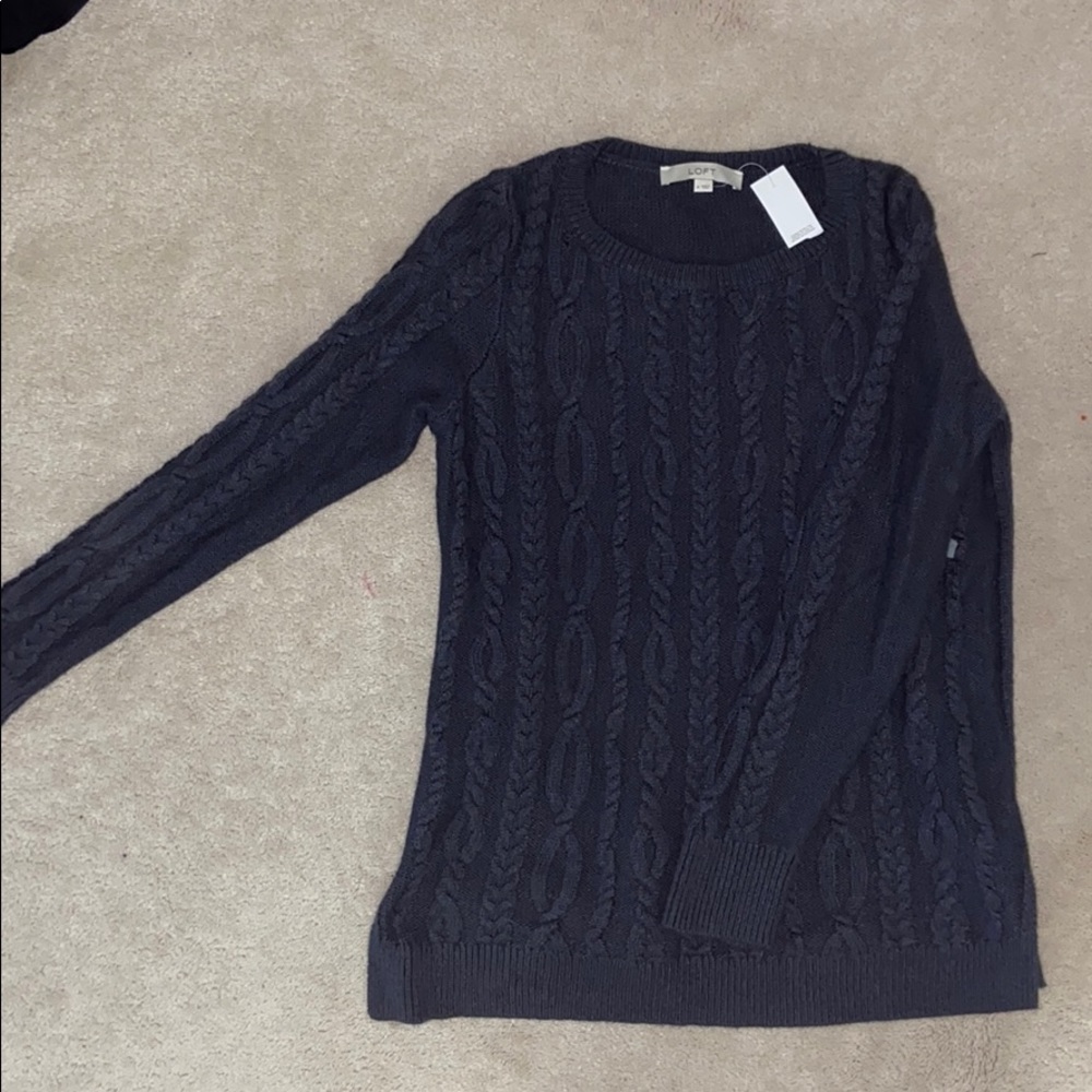 LOFT sweater tags on